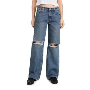 ABRAND Women's 99 Baggy Devyn Rip Jeans, NEW